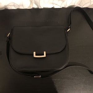 Black genuine leather bag